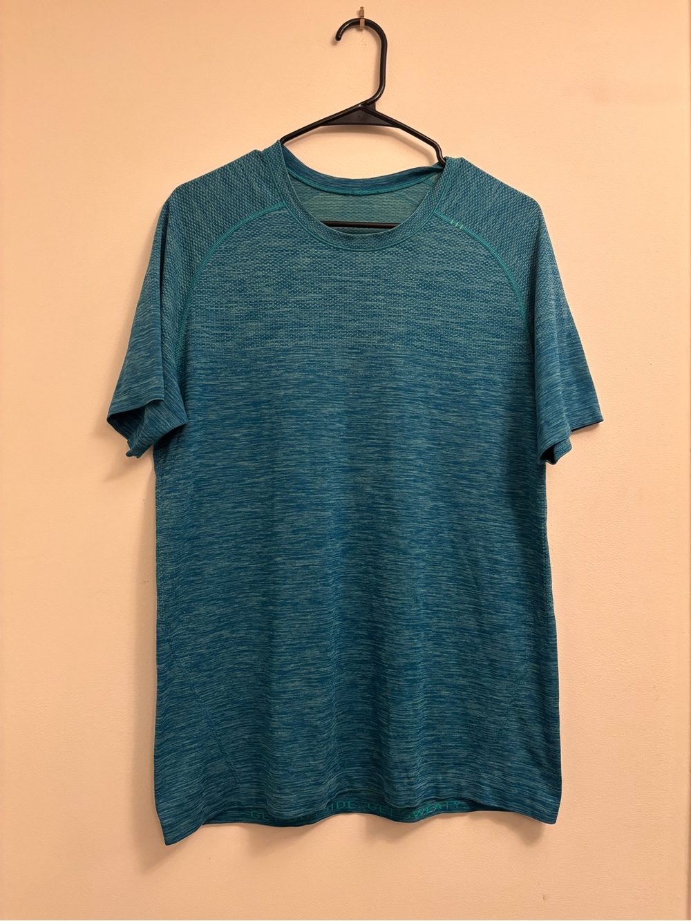 Lululemon Men's Teal Performance Crew Neck Shirt- Medium